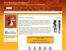 Tablet Screenshot of fivebrancheswellness.com